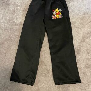 Disney Black Sweatpants with Character Graphic